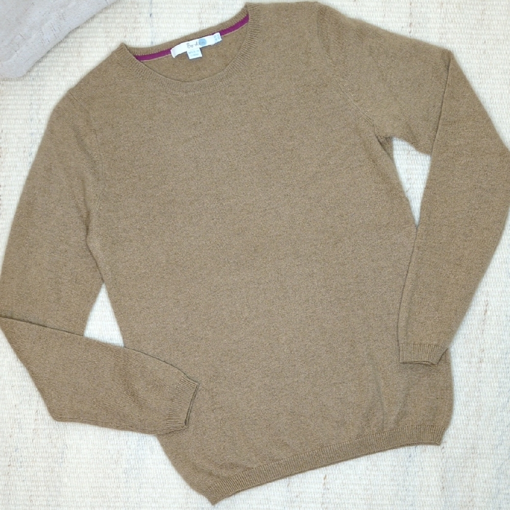 Boden 100% Cashmere Crew Neck Sweater